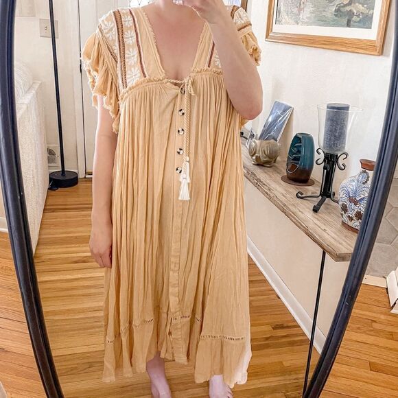 Free People Bali Will Wait For You Midi Dress - Picture 9 of 9